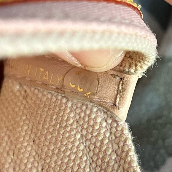 Louis Vuitton Bastia Pink Canvas & Tan Leather Monogram Flat Thong Sandal 9.5 - Picture 8 of 8